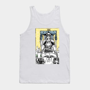 The Chariot - A Geometric Tarot Print Tank Top